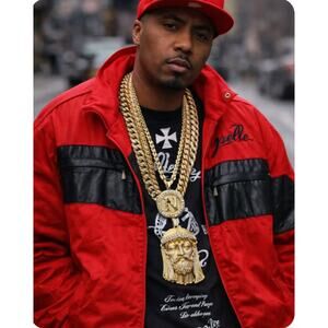 Pelle Pelle 5XL Red Black Too Fast to Live Too Young to Die Warm Up Jacket Y2K